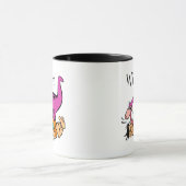 Dino Licking Fred Flintstone Tasse (Zentrum)