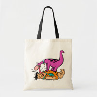 Dino Licking Fred Flintstone