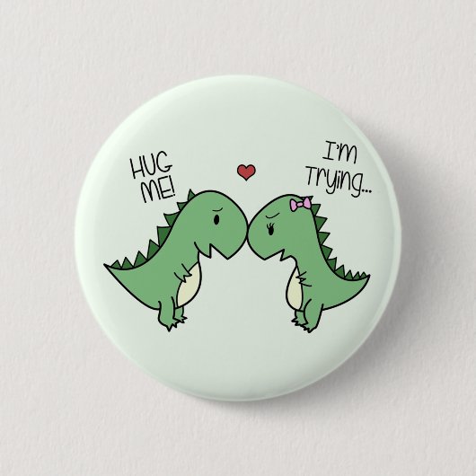 Dino-Liebe-Buttone! Button (Vorderseite)
