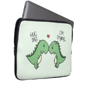 Dino-Liebe-Laptop-Hülse! Laptopschutzhülle (Vorne Rechts)