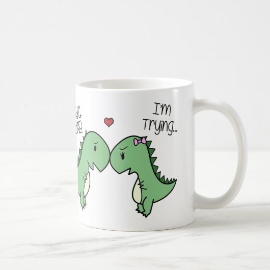 Dino-Liebe-Tasse! Kaffeetasse (Rechts)