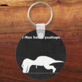 Dino-Liegestütze! Schlüsselanhänger (Vorderseite)