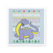 Dino Lila Ugly Christmas Sweater Wildlife Series