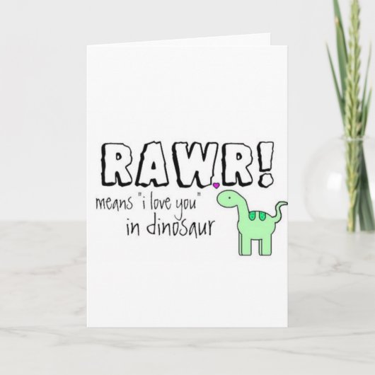 Dino Lingo Karte (Vorderseite)