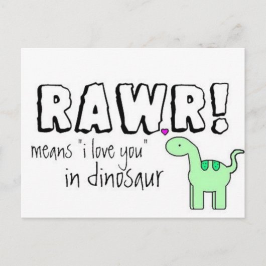 Dino Lingo Postkarte (Vorderseite)
