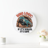 Dino Logic Große Wanduhr (Zuhause)