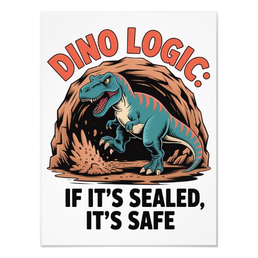 Dino-Logik Fotodruck (Vorne)