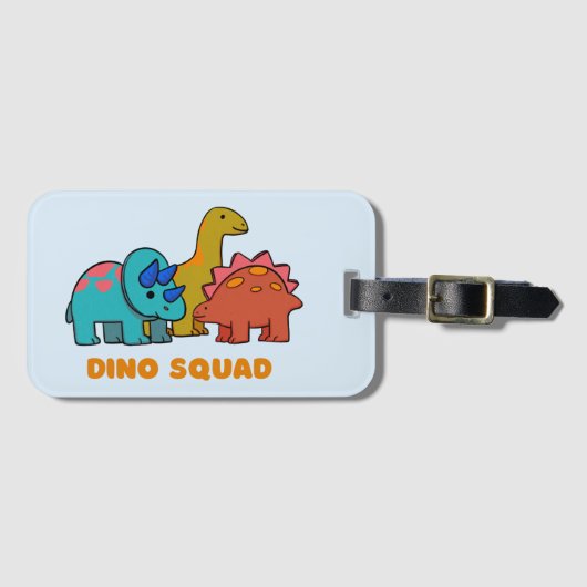 Dino Luggage Tag Gepäckanhänger (Vorderseite (Horizontal))