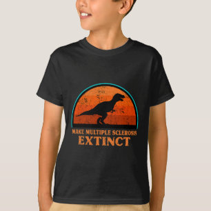 Dino macht Multiple Sklerose ausgestorbenes Bewuss T-Shirt