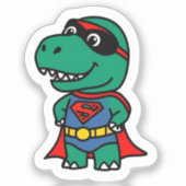 Dino-Man-Sticker Aufkleber (Vorderseite)