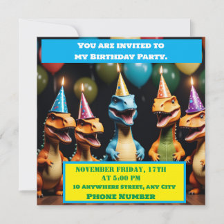 Dino Mighty Einladung