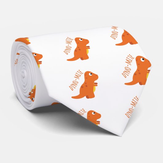 Dino-Milbe Krawatte (Gerollt)