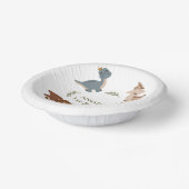 Dino-Milbe Pappteller (Gewinkelt)