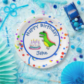 Dino-Milbe Zeit-Dinosaurier-und Pappteller (Party)