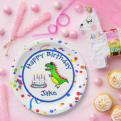 Dino-Milbe Zeit-Dinosaurier-und Pappteller (Party)