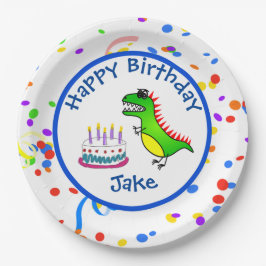 Dino-Milbe Zeit-Dinosaurier-und Pappteller