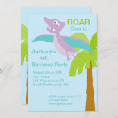 DINO-Milz Pterodactyl Kindergeburtstag Einladung (Vorne/Hinten)