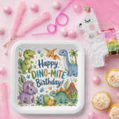 Dino-Mite Alles Gute zum Geburtstag Pappteller (Party)