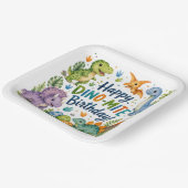 Dino-Mite Alles Gute zum Geburtstag Pappteller (Gewinkelt)