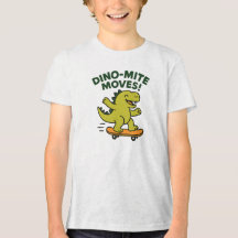 Dino-Mite-Bewegungen Lustiges grünes Dinosaurier-G