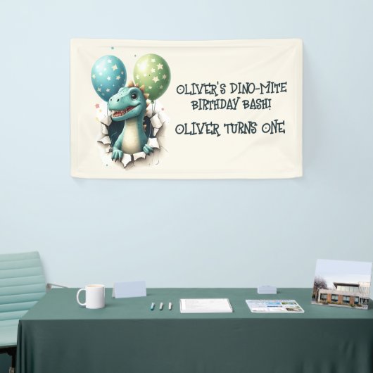 Dino-Mite Birthday Bash Banner (Messeveranstaltung)