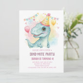 DINO-MITE BIRTHDAY EINLADUNG (Stehend Vorderseite)
