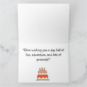 DINO-mite Birthday Karte (Innenseite)