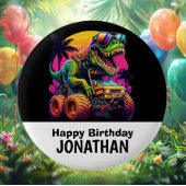 Dino-Mite Birthday Party Button