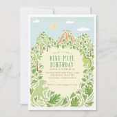 Dino-mite Birthday Party Einladung (Vorderseite)