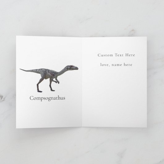 Dino-Mite Birthday Party Karte (Innenseite)