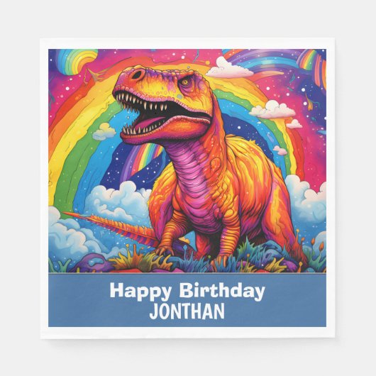 Dino-Mite Birthday Party Serviette (Vorderseite)