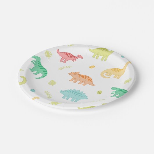 Dino-Mite Birthday Teller (Schrägansicht)