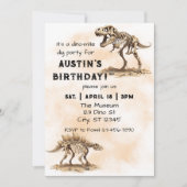 Dino-Mite Dig Birthday Party Einladung (Vorderseite)