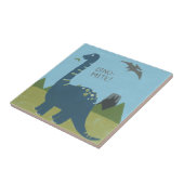 Dino-mite Dinosaur Fliese (Seite)