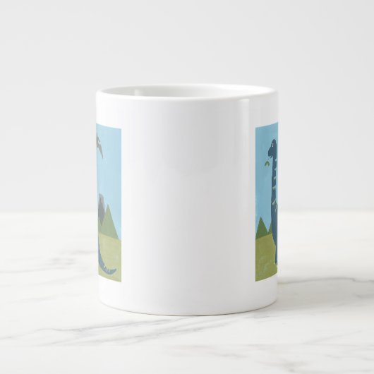 Dino-mite Dinosaur Jumbo-Tasse (Vorderseite)