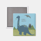 Dino-mite Dinosaur Magnet (Vorderseite/Rückseite)
