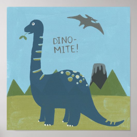 Dino-mite Dinosaur Poster (Vorne)