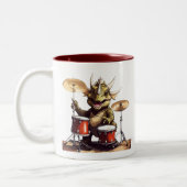 Dino-mite Drummer Kid's Tasse (Links)