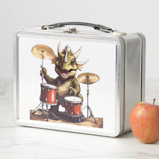 Dino-mite Drummer Metal Lunchbox (Beispiel)