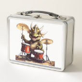 Dino-mite Drummer Metal Lunchbox (Vorderseite)