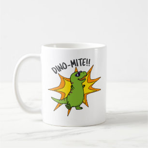 Dino-mite Funny TRex Dinosaur Pun Kaffeetasse