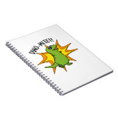 Dino-mite Funny TRex Dinosaur Pun Notizblock (Rechte Seite)