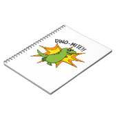 Dino-mite Funny TRex Dinosaur Pun Notizblock (Linke Seite)