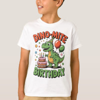 Dino-Mite Geburtstags-T-Shirts im nostalgischen Ca