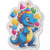 Dino-Mite Geburtstagsfeier!" (Kinder Aufkleber (Vorderseite)