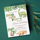 Dino-mite Geburtstagsparty Einladung