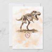 Dino-Mite Grab Geburtstagsfeier Einladung (Rückseite)