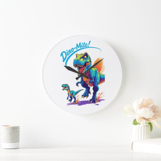 Dino-Mite Große Wanduhr (Zuhause)