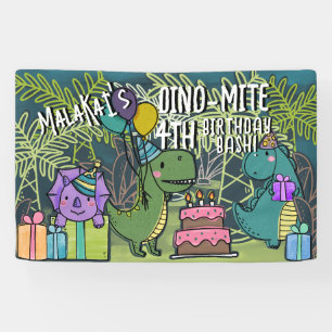 Dino-Mite Kid's Geburtstagsparty Dinosaurier Banne Banner