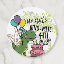Dino-Mite Kids Geburtstagsparty Dinosaurier Geschenkanhänger
